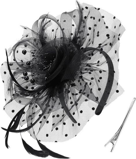 Qu Est Ce Qu Un LXYDPZ Tea Party Plume Fascinator Chapeau Femmes Chapeau De Paille Pour Cocktail Mariage (Blanc 1 Taille Unique Bibi Femme