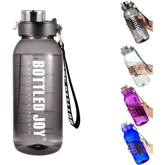 OLDLEY Bouteille d'eau de motivation avec marqueur de temps, bouteille