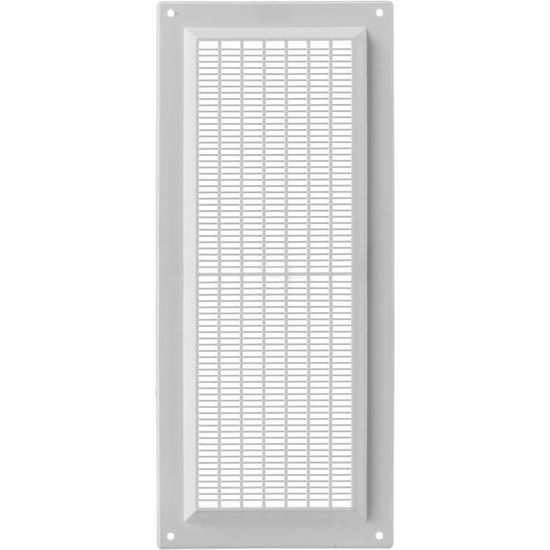 Lot De 10 Grilles D'aération Blanches Avec Moustiquaire – 23 X 15 Cm