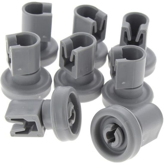 DL-pro Set de 4 Roulettes pour panier de lave-vaisselle supérieur  compatible avec Bosch Siemens 00424717 424717 Küppersbusch 424090 Whirlpool