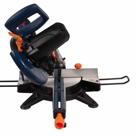 Scie à Onglet Radiale FERM 1900W - Ø254mm Avec Guide Laser - Lame 60 Dents - Rallonges De Table Incluses