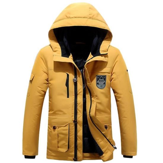 Doudoune jaune homme on sale