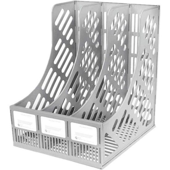 Lot De 5 Porte-Revue En Carton Kraft Avec Étiquettes - Rangement Bureau Et Dossiers