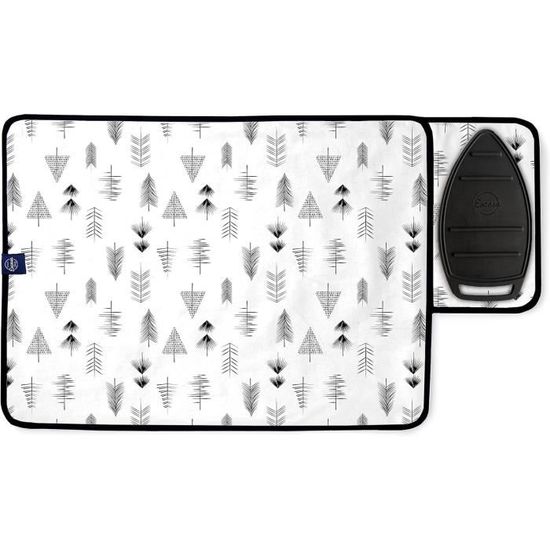 JOYSOG Tapis De Repassage Pour Dessus De Table Avec Repose-fer, Couverture De Repassage De Voyage Portable, Pliable, épaisse, Résistante à La Chaleur, Pour Sèche-linge Et Comptoir