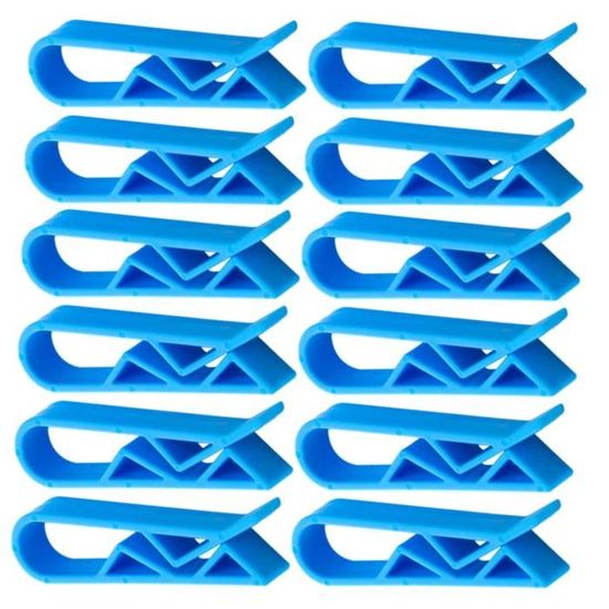 4 Clips Pour Sacs Poubelle BIOMAT - En Métal, Fixation Secure - Pour Poubelles à Roulettes