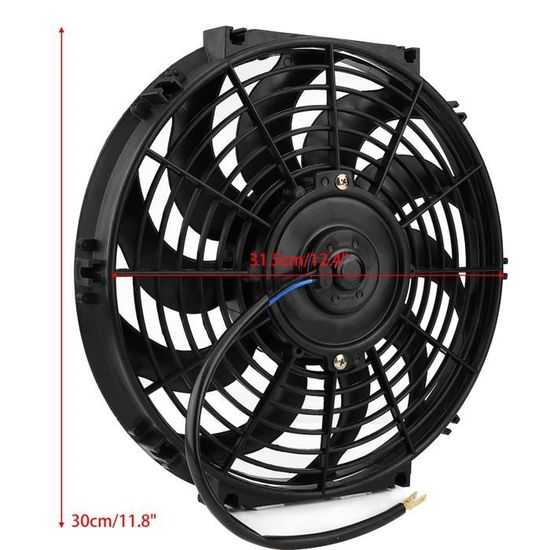 VGEBY Ventilateur De Refroidissement 30x30mm 28000 RPM 58V Pour Voiture RC 1/10 1/12 1/8 – Noir Et Rouge