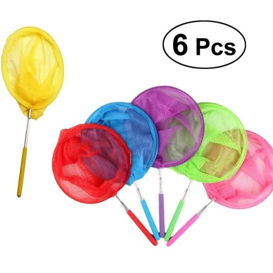 UPQRSG Filet À Papillons, Filet À Papillons Verrouillable Portable Professionnel Avec Poignée Télescopique, Filet À Papillons De Poche Pour Enfants Adultes, Poignée S'Étend Jusqu'À 59,1 Pouces