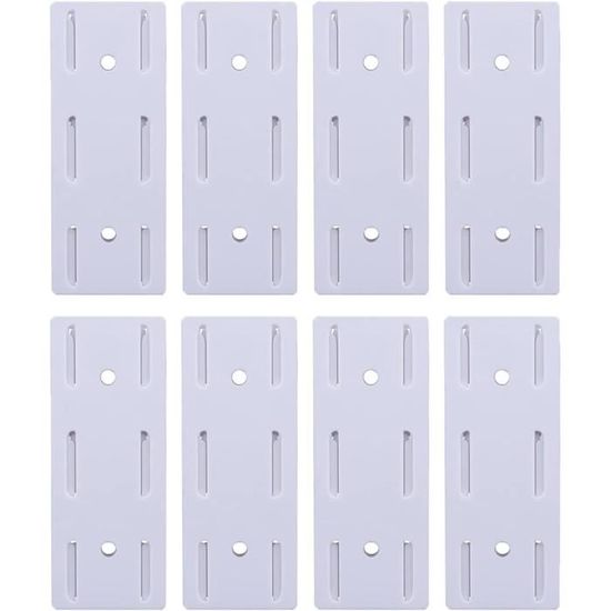 Support Murale Sans Perçage Pour Prise - Rangement Salle De Bain & Bureau - Gestion De Câbles - Blanc