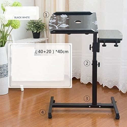 SUPPORT H-CAR Support d'ordinateur Portable lit Portable Support d'ordinateur Portable réglable Mesa Chevet Bureau d'&eacu457