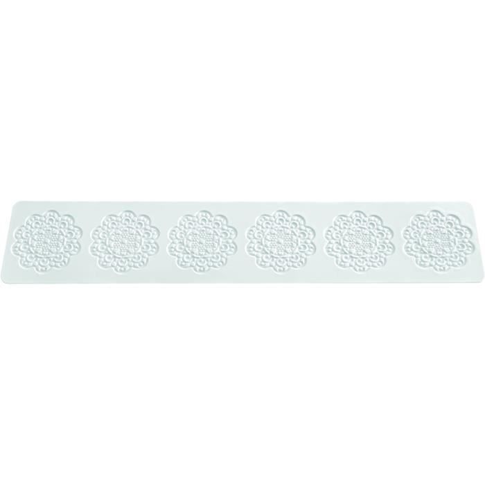 CAKE r Cakes by Silikomart 23081870069 Tapis en Silicone pour Dentelles en Sucre en Forme de Marguerite Blanc 05 x 9 x 42 cm478