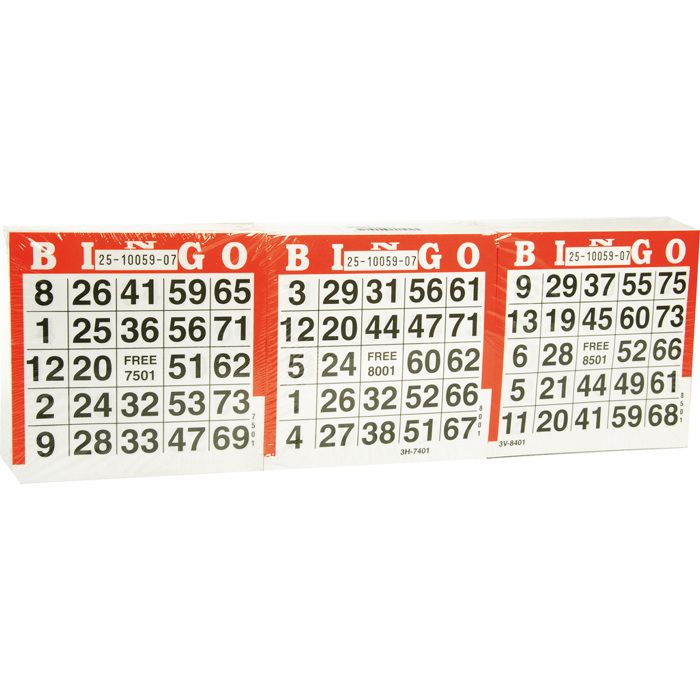Bingo kaarten 1500 vel