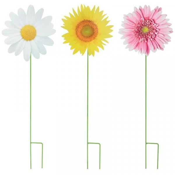 Fleurs sur pique (Lot de 3) Multicolore