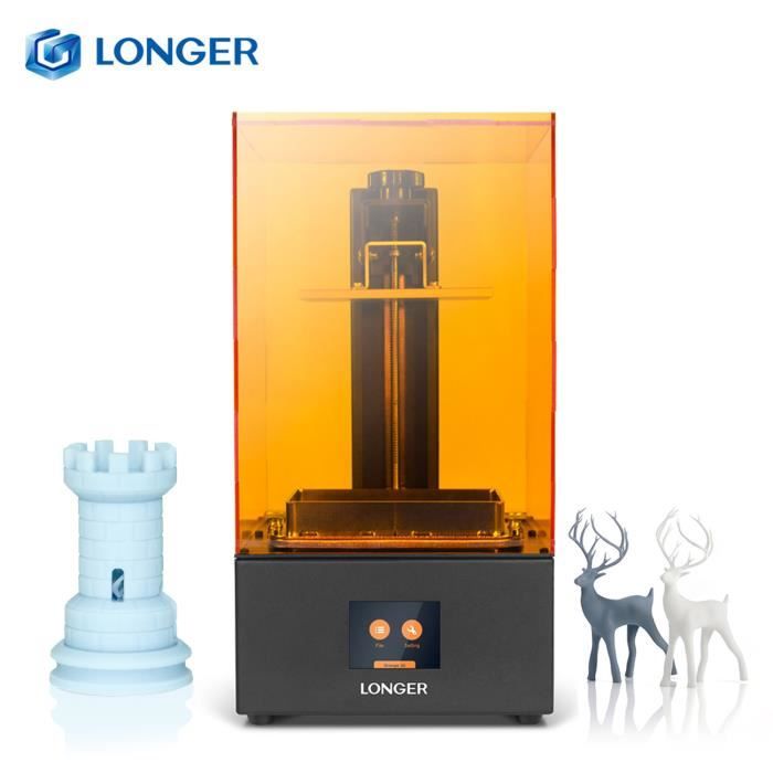 LONGER Orange 30 UV Photocuring 3D Printer SLA Photopolymériser 3D Printer 4.72 '' (L) * 2.68 '' (W) * 6.69 '' (H) Build Size