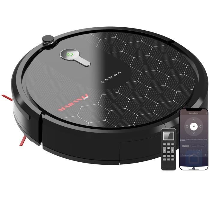 MARANTZ - Robot Aspirateur SAMBA - WiFi - Puissant - Navigation smart - Silencieux - 120min - 120m²- Poils d'animaux, Tapis & Sols