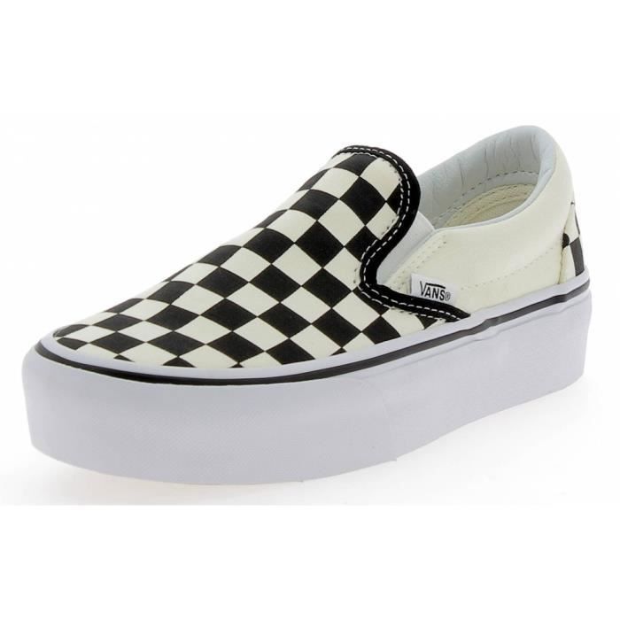 VANS - Vans Classic Slip On Chaussures de Sport Blanc Noir - (Noir - 35)