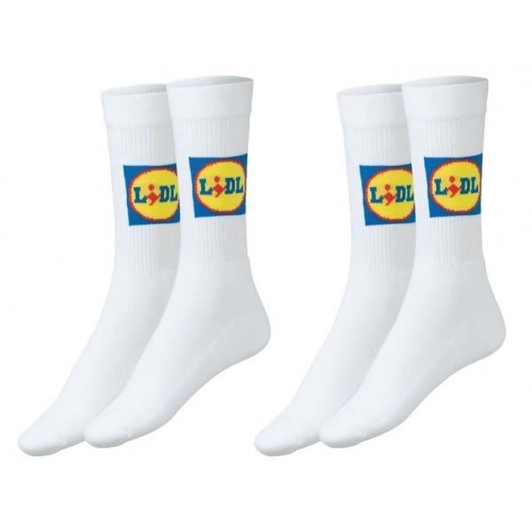LOT PACK 2 PAIRES CHAUSSETTES LIDL TAILLE 43 44 45 46 EDITON LIMITEE