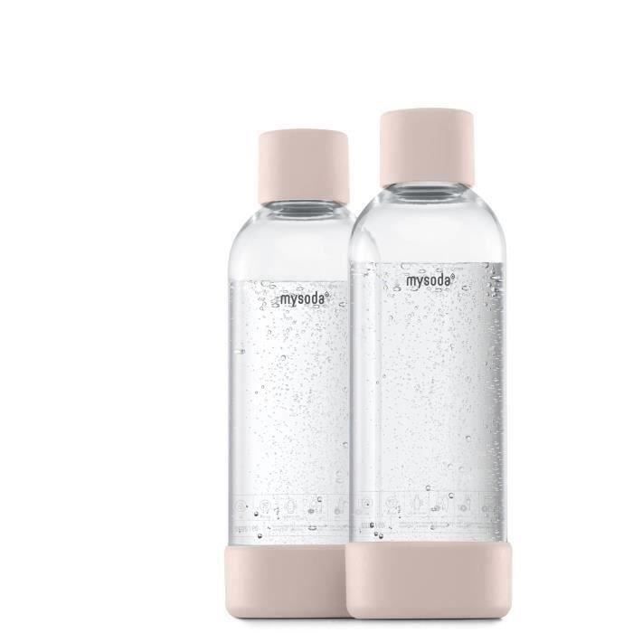 MYSODA - Pack de 2 bouteilles Nude PET et Biocomposite 1L