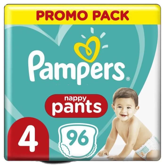 COUCHES PAMPERS PANTS TAILLE 4 96 COUCHES (4X24 COUCHES)