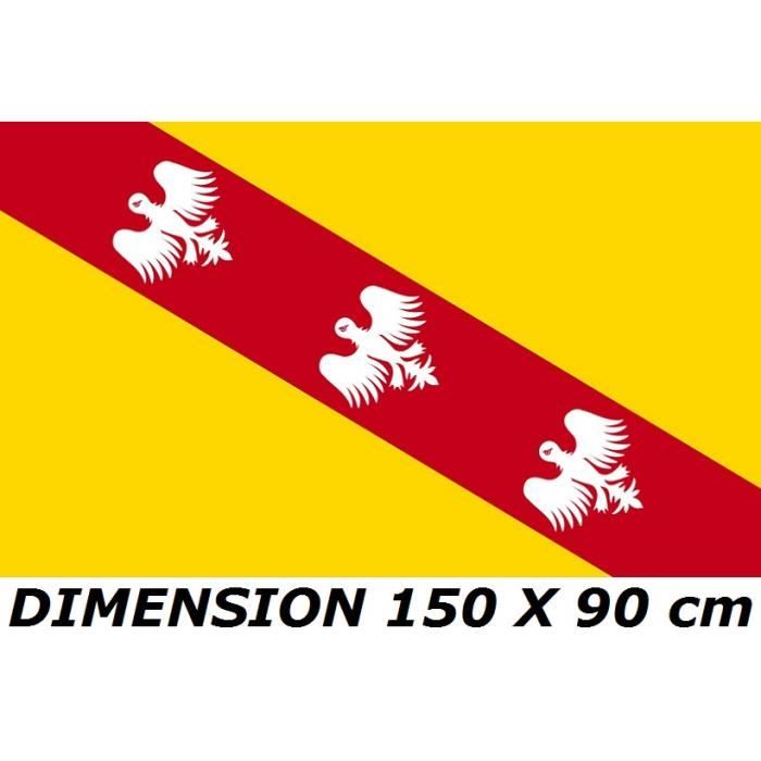 DRAPEAU 150 X 90 cm LORRAINE LORRAIN FRANCE Pavillon Province Française ...