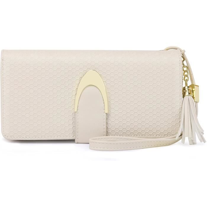 Pomelo Best Portefeuille Femme Longue Porte-Cartes Porte-Monnaie avec RFID Blocage,Parfait pour Cadeau de Noël Saint-Valentin