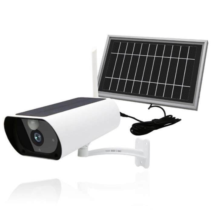 TD® Caméra Caméra WIFI à distance solaire Caméra de surveillance de sécurité HD Caméra sans fil étanche extérieure