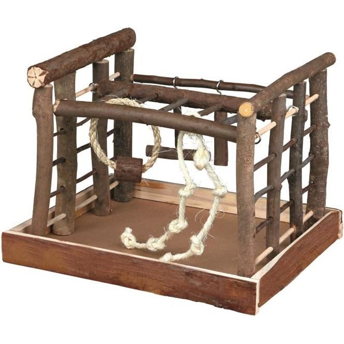TRIXIE Aire de jeux pour oiseaux -Natural Living- 35 x 29 x 25 cm Bois