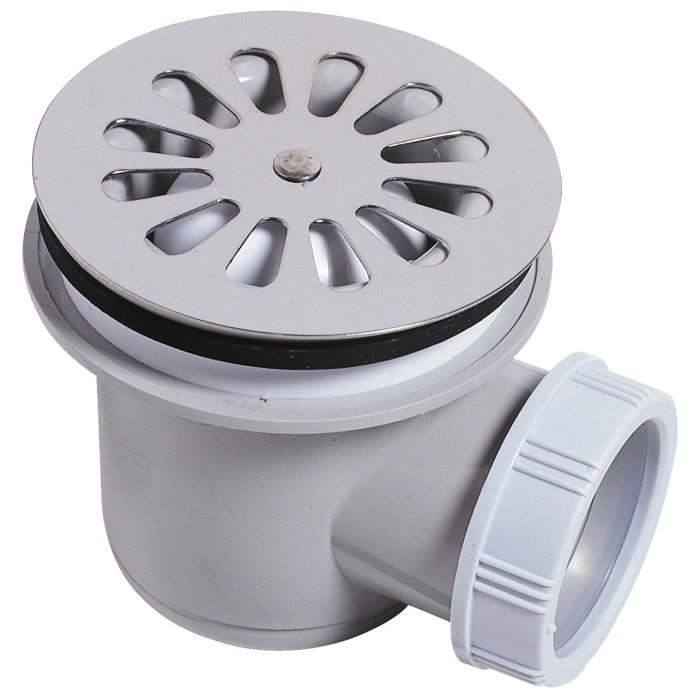 WIRQUIN Bonde siphoïde pour receveur - Ø 60 mm - Sortie horizontale