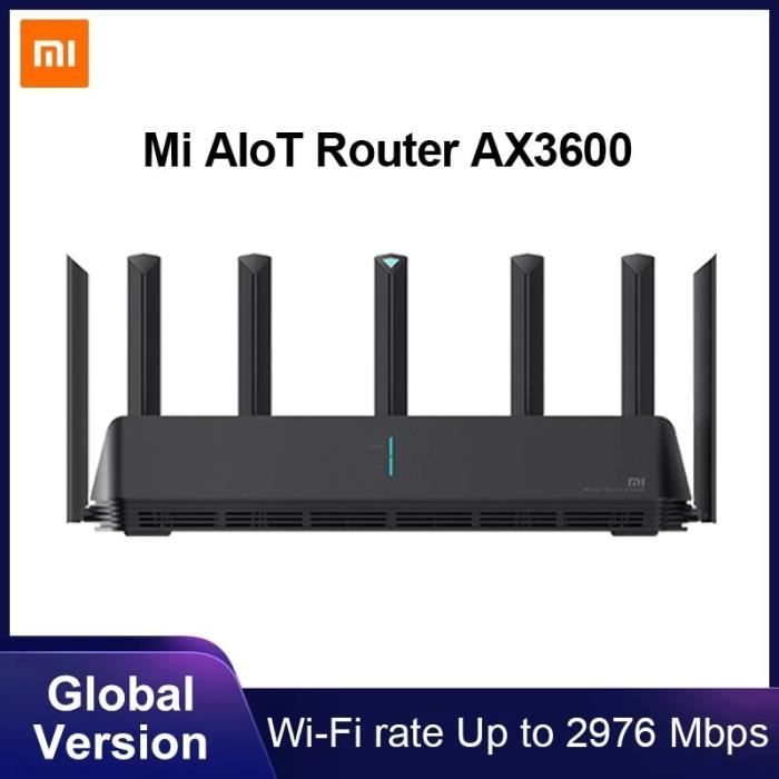 Routeur version mondiale double fréquence, wifi, 3Go taux sans fil WPA3 cryptage réseau, Xiaomi Mi AIoT, AX3600 six core,