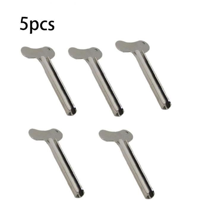 5pcs tube métallique tube de dentifrice tube tube échevette Touche de raccourcisseur