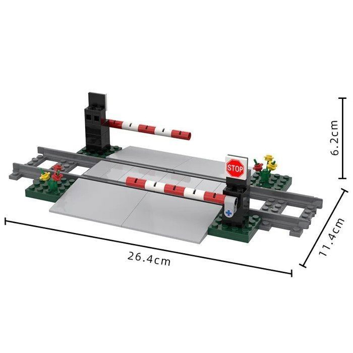 Lot 67 Blocs Rails Train Ville – Rails Droits, Courbes, Croisements, Inclinés – Jouet Éducatif Enfants Dès 3 Ans