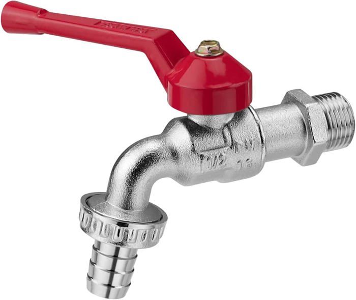 Clé Robinet Robinet De Jardin Antivol Avec Clé - Alliage Zinc, Filetage Mâle 1/2", Pour Arrosage Et Lavage Robinet Jardin Exterieur