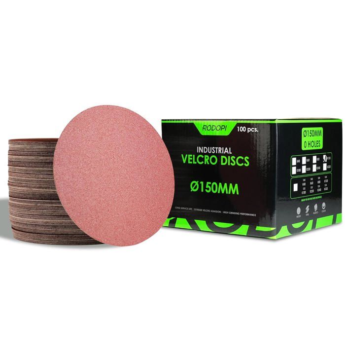50 Disques Abrasifs Eckra Ø150mm P100 - Corindon Normal - Pour Meuleuse D'Angle - Métal Et Bois