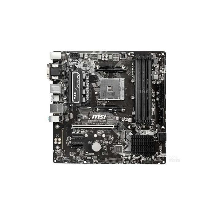 Carte mère MSI B450M PRO-VDH MAX AMD B450 Socket AM4 4xDDR4 SDRAM 128 Go Micro ATX - Msi