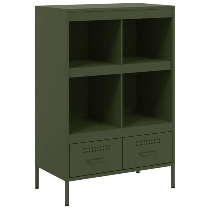 Buffet haut - UU - Meuble sur pied - vert olive - 68x39x1015 cm - acier C743