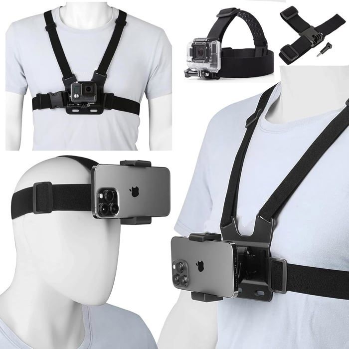 Support Universel Smartphone CAMOLO - Compatible GoPro, Trépied Et Micro | Métal Avec Anti-Dérapant