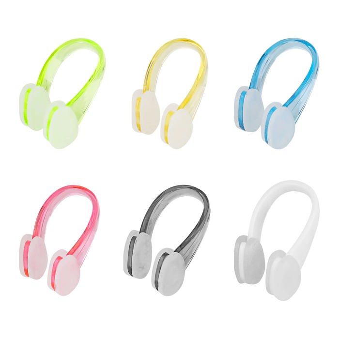 Lot De 6 Pinces Nasales Étanches En Silicone, Pince Nez Natation