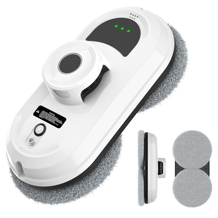 Robot Lave-Vitre Automatique 5600 Pa – 3 Modes, Navigation Intelligente, Télécommande, Sécurité Anti-Chute