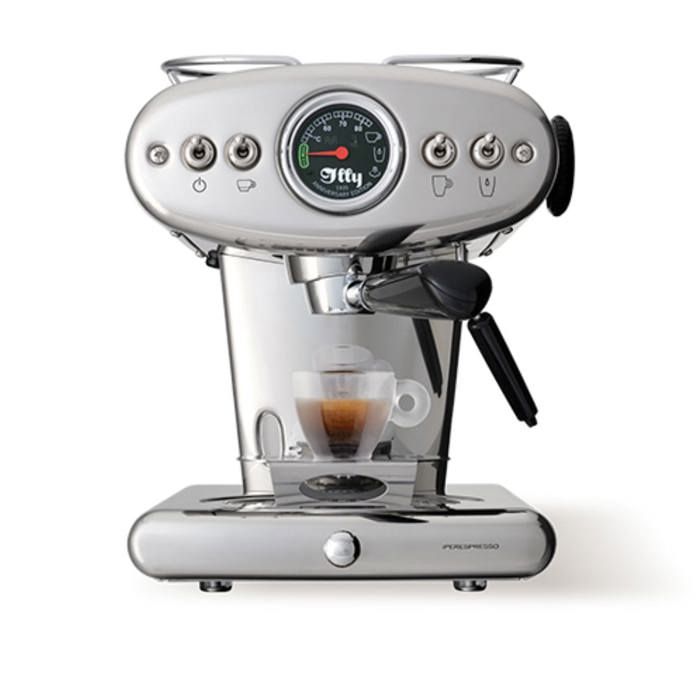 Machine à Café - ILLY - Iperespresso X1 Anniversary - Inox - 8 Capsules Offertes - Éco Mode