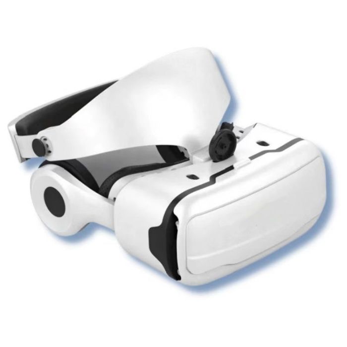 Lunettes 3D expérience visuelle haute définition casque intégré verres réglables design ergonomique blanc