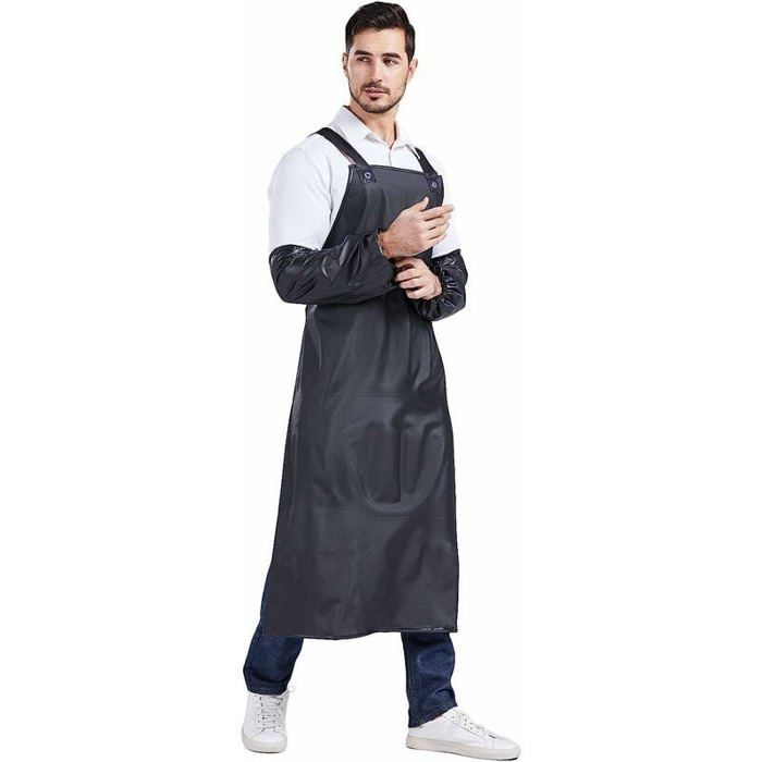 ATBUSS Tablier Imperméable Enfant – Avec Manches Et Casquette, Réglable, 60 Cm, Peinture/pâtisserie