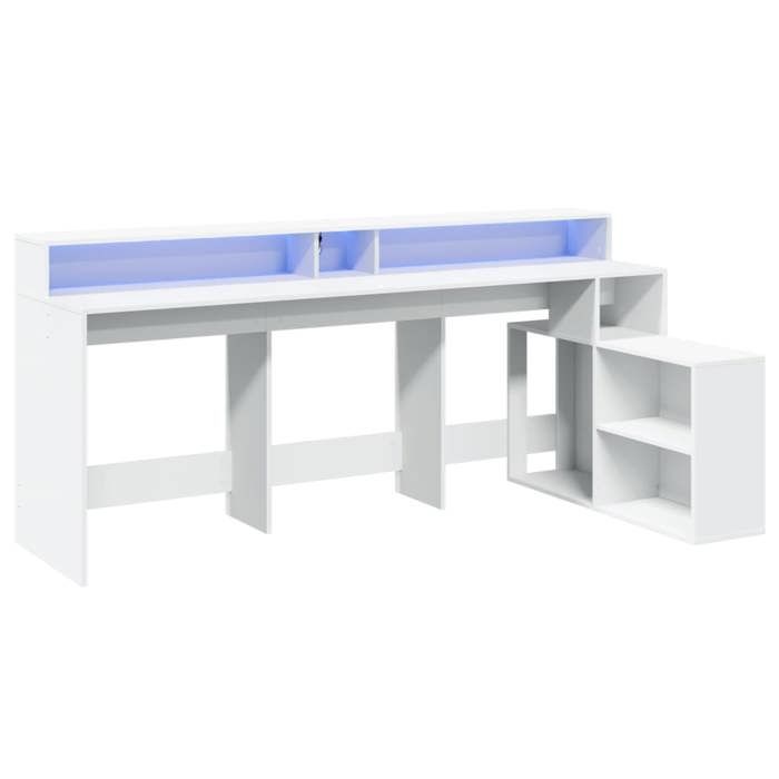 88912 |Bureau MEUBLECHIC,Blanc Table à écrire - 1 PERSONNE - avec ...