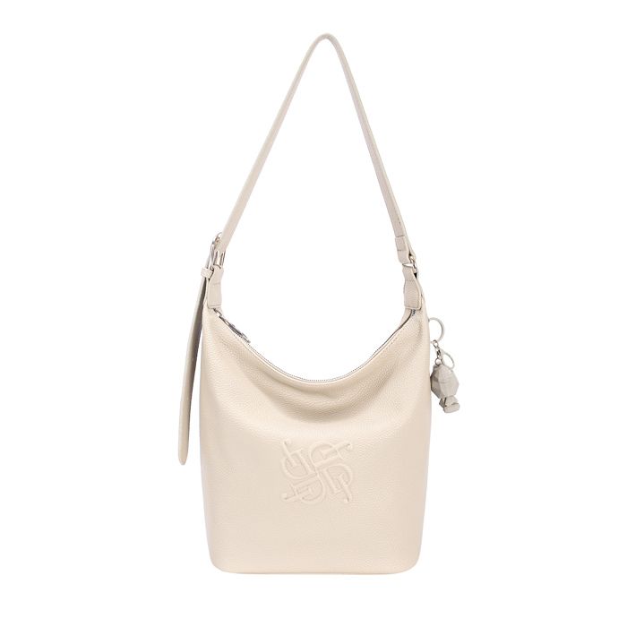 David Jones Paris - Sac Hobo Porté épaule Femme ville - porté main - Taille Moyenne - Grande capacité - Couleur Beige