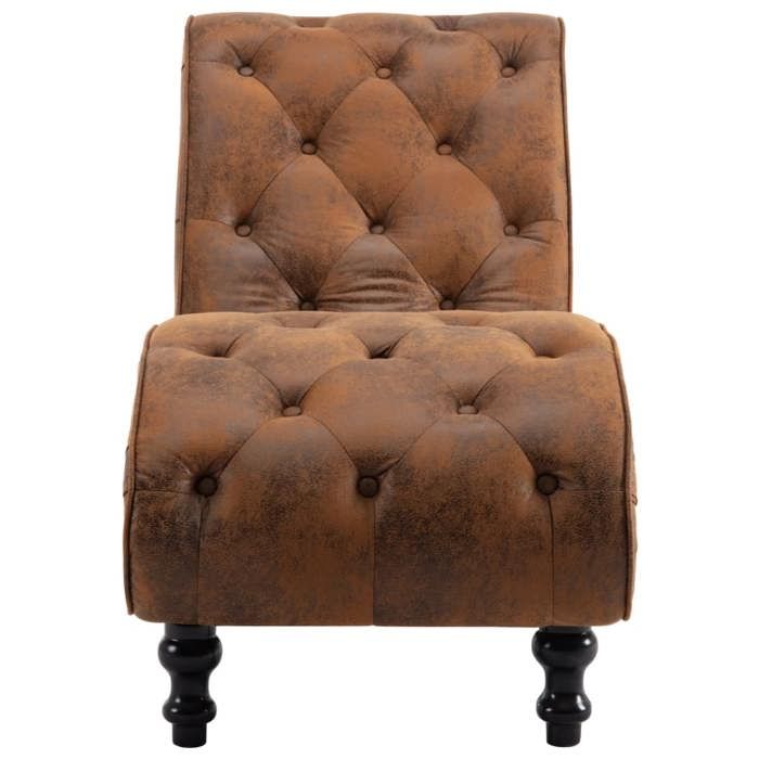 Best2026@Similicuir Fauteuil Relax SHIELDPRO® - Siège maximal: 110 kg - Chaise longue Marron - pour salon - daim6366
