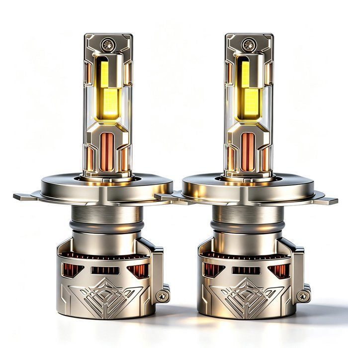 LED H7 ampoule de phare automobile six tubes en cuivre 6 500 K 15 000 lm IP67 installation sans détérioration lot de 2 paires