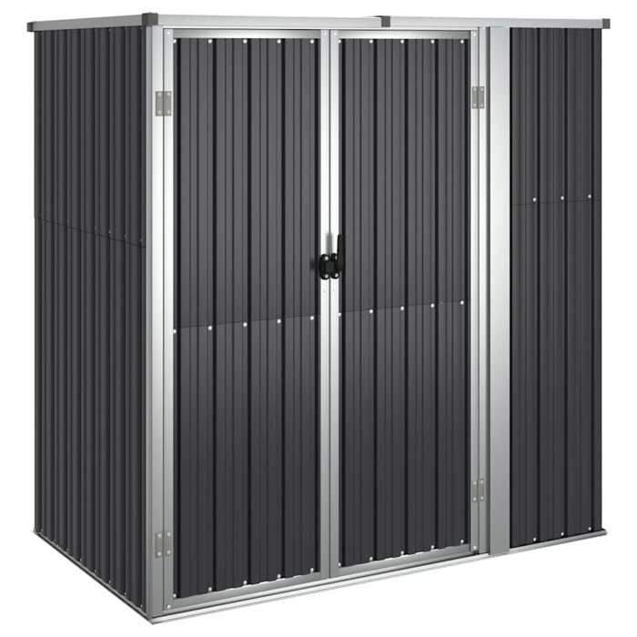 Moderne Abri à outils de jardin - Armoire Malle de jardin - avec verrouillage - anthracite 161 x 89 x 161cm Métal galvanisé Neuf&595