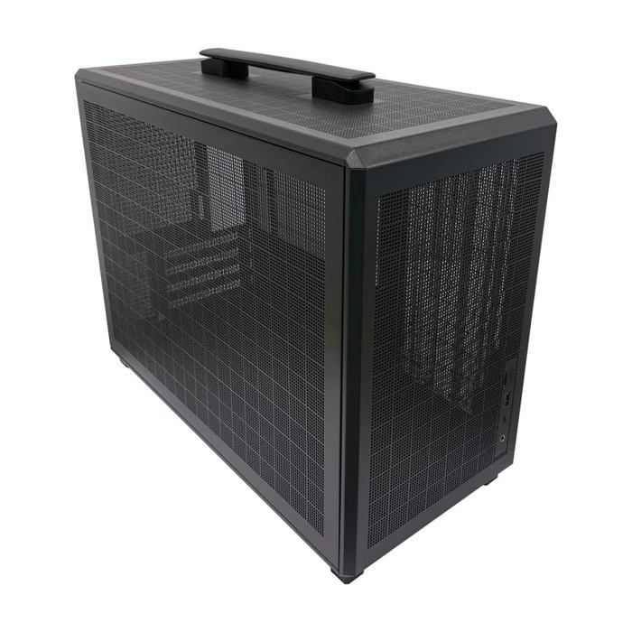 Gaming 718 Mo Cuboid Boîtier PC Tour Micro ATX avec flux dair Push et Pull Design en maille tout autour USB C Gen. 3.2