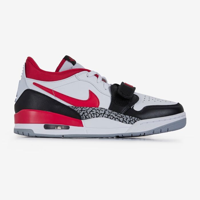 Baskets Nike Air Jordan Legacy 312 Low Cuir blanc Rouge Gris Noir