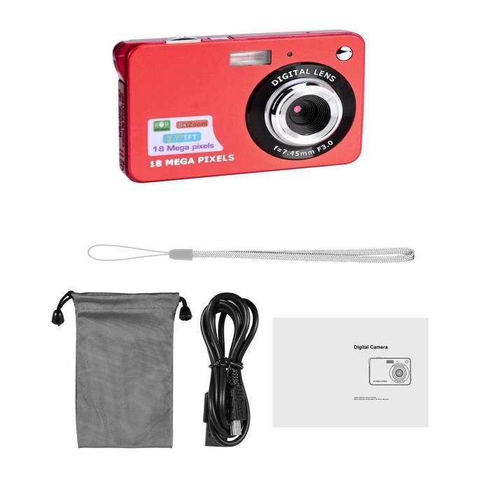 Appareil Photo Numérique Toy Camera BONZART ZEGEL Rose - 18MP - Zoom Numérique 4x - Alimentation Piles AA