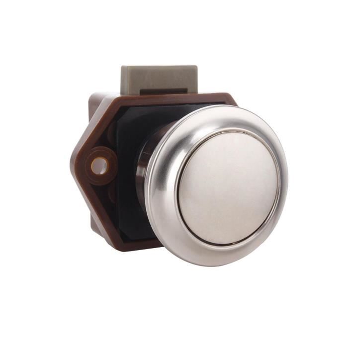 Serrure De Porte De Tiroir 20mm Bouton Poussoir Attache Serrure
