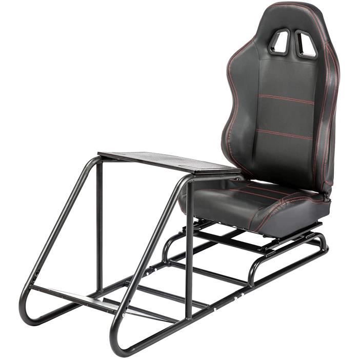 In hoeveelheid Verbonden oneerlijk Siège Baquet avec Support de Volant Réglable Simulation de Course Simulateur  de Conduite pour PS4 PS3 Xbox One Logitech Thrustmaster - Cdiscount  Informatique